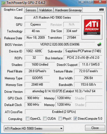 Sapphire toxic radeon HD 5970